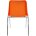 Стул пластиковый на металлокаркасе Vicenza-4k Arancio orange Ral 2009 Оранжевый