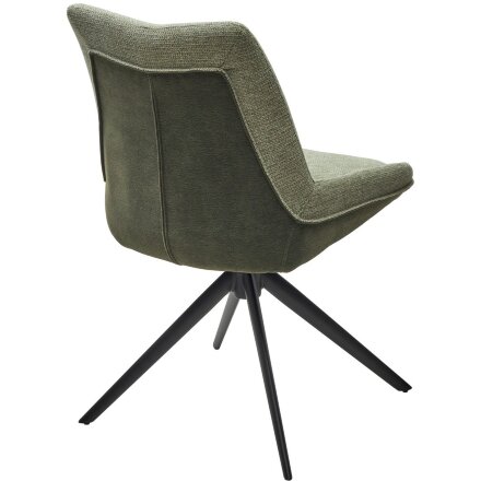 Стул OSKAR 360 град. поворот. KN01-15 Олива/ BZ1046-18 Темно-зеленый/ Черный, ®DISAUR 