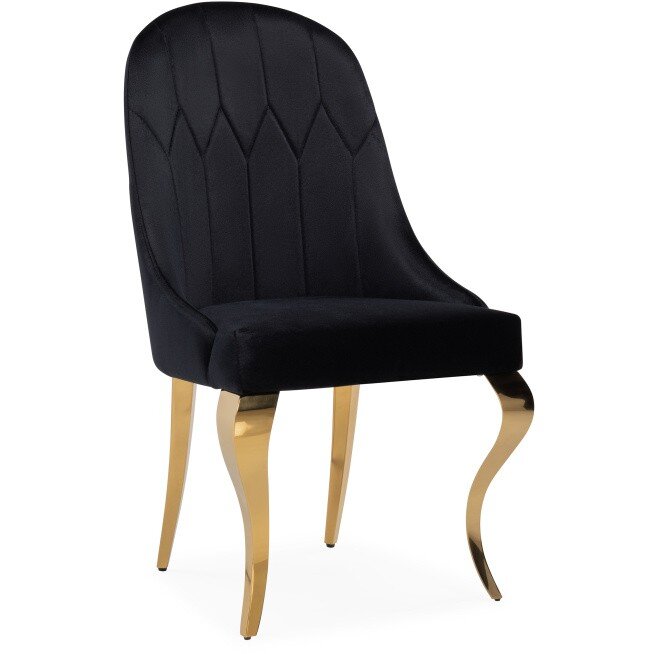 Стул на металлокаркасе Gustav black / gold Стул на металлокаркасе Gustav black / gold