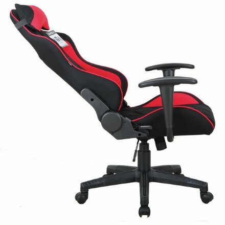 Кресло компьютерное BRABIX &quot;GT Racer GM-101&quot;, подушка, ткань, черное/красное, 531820 Красный
