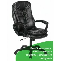 Кресло офисное BRABIX PREMIUM &quot;Omega EX-589&quot;, экокожа, черное, 532094