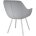Стул DikLine 252 М поворотный, B22 GREY, ножки белые 