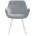 Стул DikLine 252 М поворотный, B22 GREY, ножки белые 