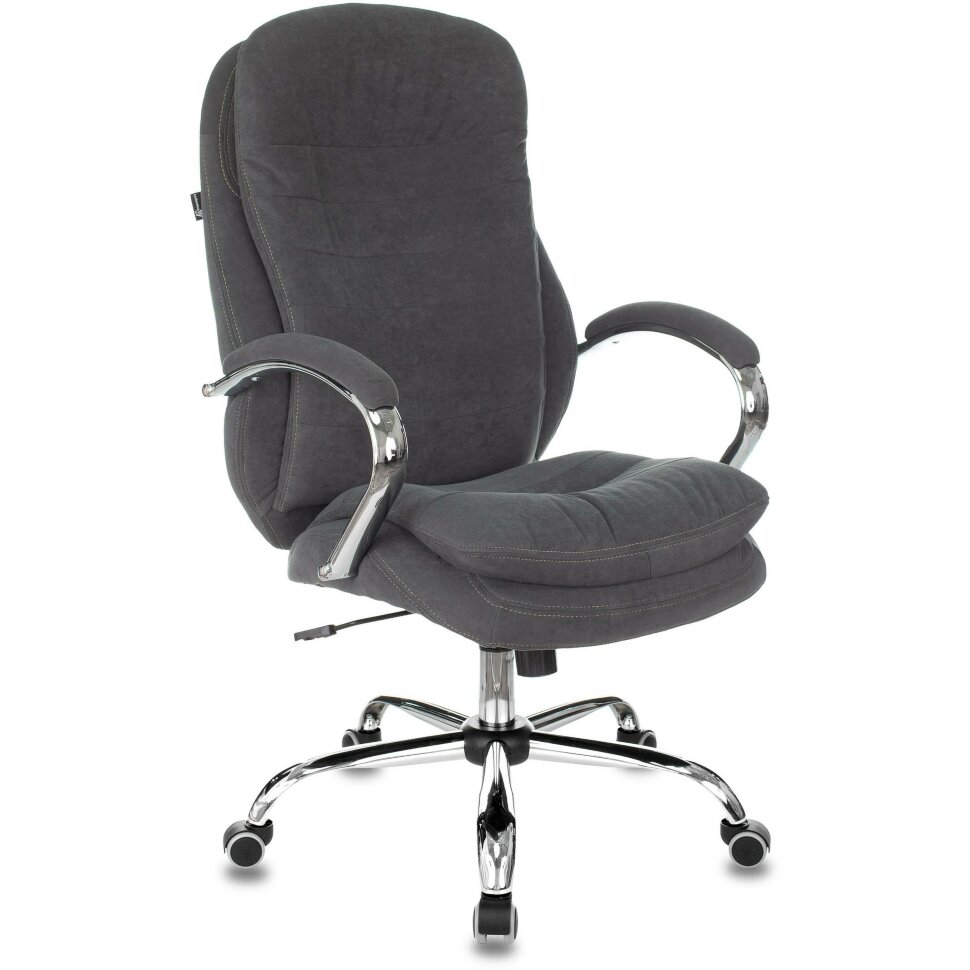 Кресло компьютерное Бюрократ для руководителя Бюрократ T-9950SL Fabric серый Alfa 44 крестовина металл хром мягкая обивка из Кресло компьютерное Бюрократ для руководителя Бюрократ T-9950SL Fabric серый Alfa 44 крестовина металл хром мягкая обивка из