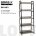 Стеллаж на металлокаркасе BRABIX &quot;LOFT SH-003&quot;, 600х350х1500 мм, 5 полок, цвет дуб антик, 641235 Дуб антик