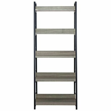 Стеллаж на металлокаркасе BRABIX &quot;LOFT SH-003&quot;, 600х350х1500 мм, 5 полок, цвет дуб антик, 641235 Дуб антик