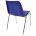 Стул пластиковый на металлокаркасе Vicenza-4k Blu blue RAL 5002 Синий