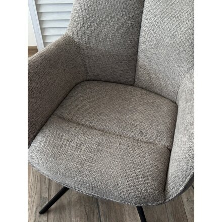 Стул PONTUS 360 град. поворот. KN01-03 Серый/ BZ1046-02 Темно-серый/ Черный, ®DISAUR 