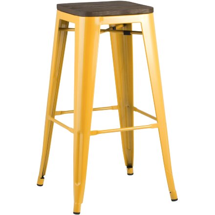 Стул барный TOLIX WOOD желтый 4 шт 