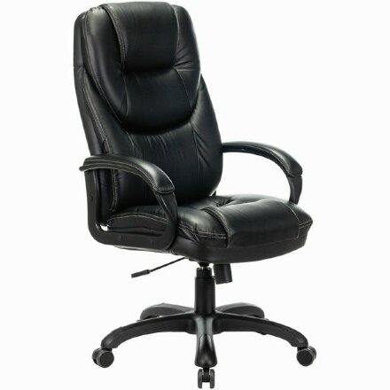 Кресло офисное BRABIX PREMIUM &quot;Nord EX-590&quot;, черный пластик, экокожа, черное, 532097 Черный