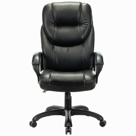 Кресло офисное BRABIX PREMIUM &quot;Nord EX-590&quot;, черный пластик, экокожа, черное, 532097 Черный