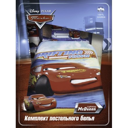 Комплект постельного белья Disney сад Тачки 