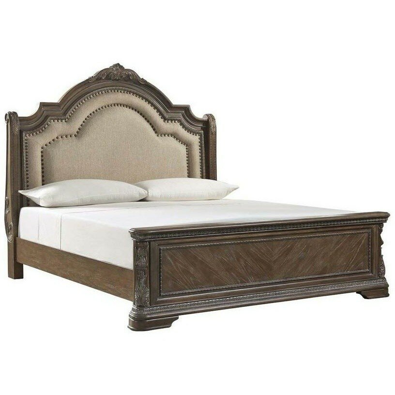 КРОВАТЬ KING CHARMOND B803-56W1/58W1/97W1 183*203Б/О Коричневый КРОВАТЬ KING CHARMOND B803-56W1/58W1/97W1 183*203Б/О Коричневый