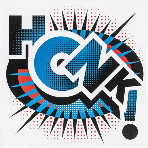 Накладка металлическая на фасад Comic Honk С рисунком Накладка металлическая на фасад Comic Honk С рисунком