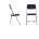 Стул на металлокаркасе Chair раскладной темно-синий 