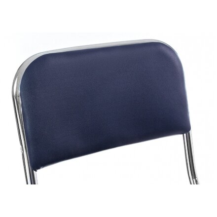 Стул на металлокаркасе Chair раскладной темно-синий 
