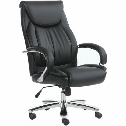 Кресло офисное BRABIX PREMIUM &quot;Advance EX-575&quot;, хром, экокожа, черное, 531825 Хром