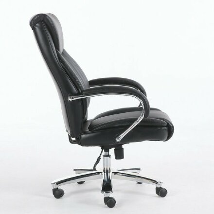 Кресло офисное BRABIX PREMIUM &quot;Advance EX-575&quot;, хром, экокожа, черное, 531825 Хром