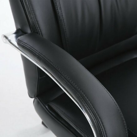 Кресло офисное BRABIX PREMIUM &quot;Advance EX-575&quot;, хром, экокожа, черное, 531825 Хром
