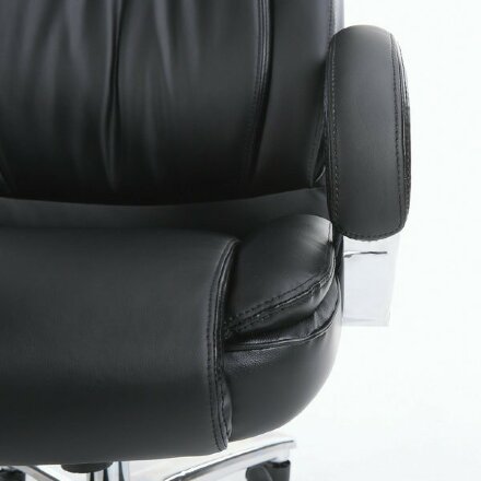 Кресло офисное BRABIX PREMIUM &quot;Advance EX-575&quot;, хром, экокожа, черное, 531825 Хром