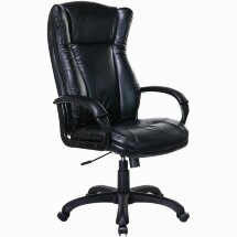 Кресло офисное BRABIX PREMIUM &quot;Boss EX-591&quot;, экокожа, черное, 532099