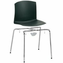 Стул пластиковый на металлокаркасе Pull-4 оранжевый RAL 2003