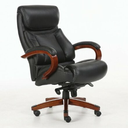 Кресло офисное BRABIX PREMIUM &quot;Infinity EX-707&quot;, дерево, натуральная кожа, черное, 531826 Дерево