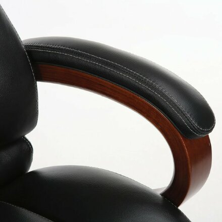 Кресло офисное BRABIX PREMIUM &quot;Infinity EX-707&quot;, дерево, натуральная кожа, черное, 531826 Дерево