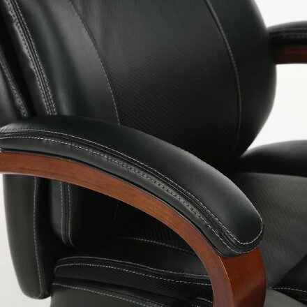 Кресло офисное BRABIX PREMIUM &quot;Magnum EX-701&quot;, дерево, рециклированная кожа, черное, 531827 Дерево