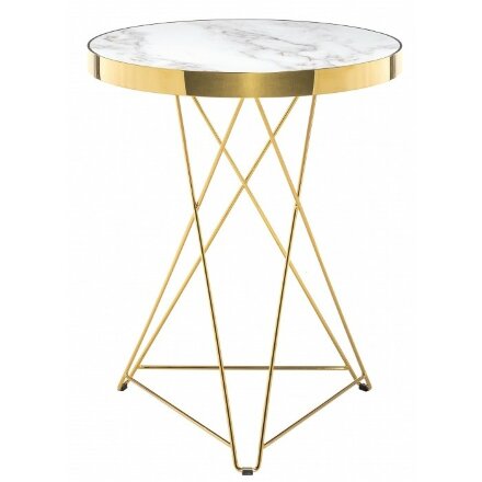 Стол деревянный Milena white / gold 
