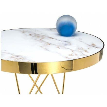 Стол деревянный Milena white / gold 