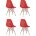 Стул Eames Style DSW красный x4 