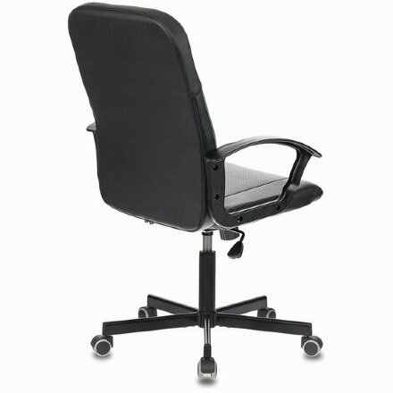 Кресло офисное BRABIX &quot;Simple EX-521&quot;, компактная упаковка, экокожа, черное, 532103 Черный