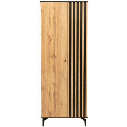 Шкаф Либерти 51.01 дуб вотан / черный / профиль Masa Decor дуб вотан 