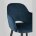 Стул Stool Group Венера сине-зеленый, мебельная ткань велюр, металлические черные ножки 