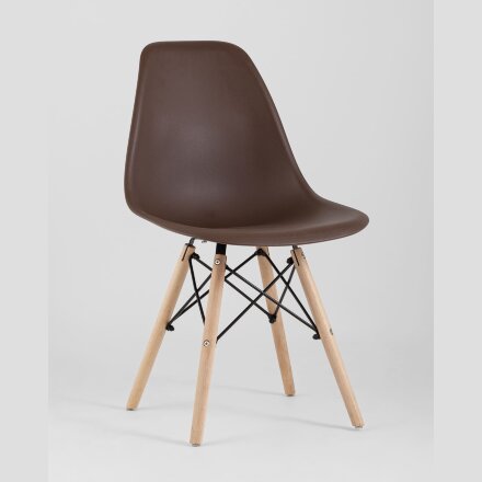 Стул Eames Style DSW коричневый x4 