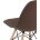 Стул Eames Style DSW коричневый x4 