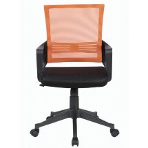 Кресло BRABIX &quot; Balance MG-320&quot;, с подлокотниками, комбинированное черное/оранжевое, 531832