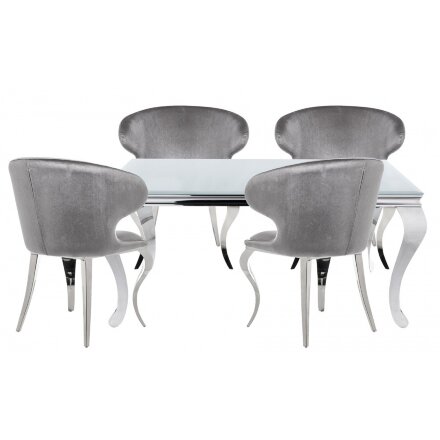 Обеденная группа Таширо white / gray 