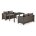 Обеденный комплект плетеной мебели с диванами T256A/S59A-W53 Brown 