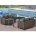 Обеденный комплект плетеной мебели с диванами T256A/S59A-W53 Brown 