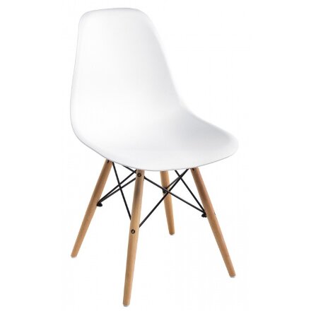 Стул деревянный Eames PC-015 белый 
