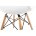 Стул деревянный Eames PC-015 белый 