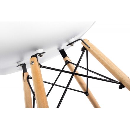 Стул деревянный Eames PC-015 белый 