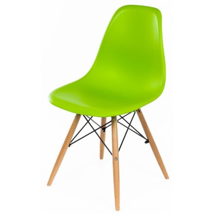 Стул деревянный Eames PC-015 зеленый 