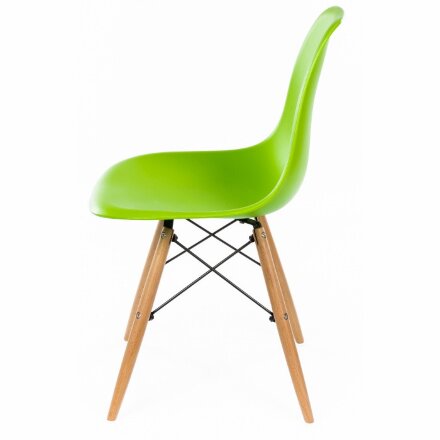 Стул деревянный Eames PC-015 зеленый 
