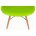 Стул деревянный Eames PC-015 зеленый 