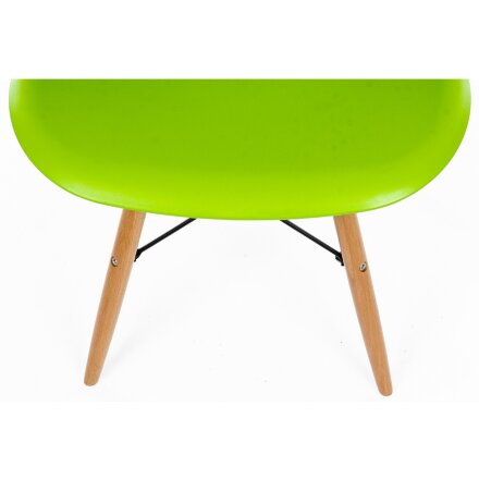 Стул деревянный Eames PC-015 зеленый 