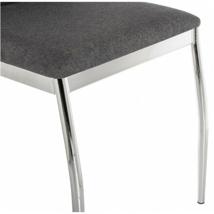 Стул на металлокаркасе Okus grey fabric 