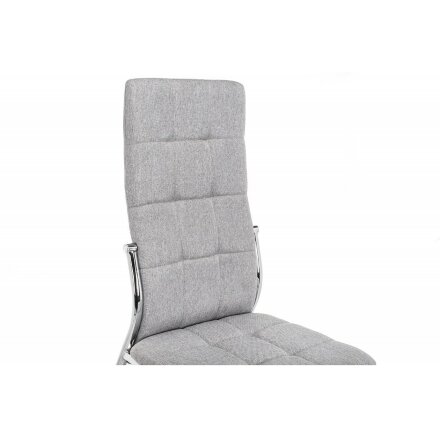Стул на металлокаркасе Farini light grey / grey fabric 